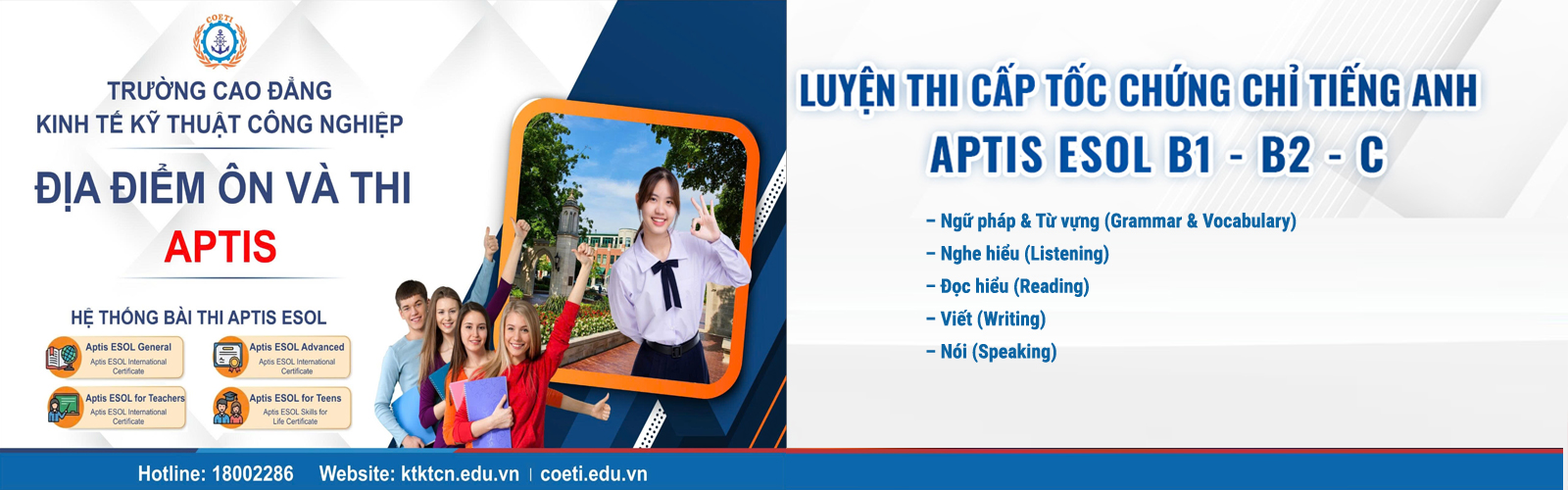 banner aptis1 Khoá học và ôn thi Aptis Online 2026