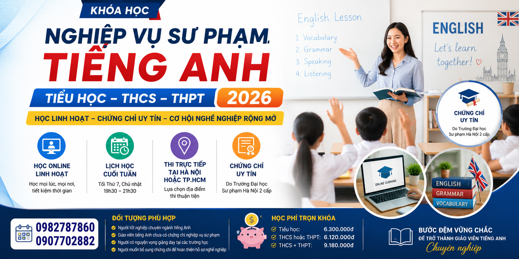 Nghiệp Vụ Sư Phạm Giáo Viên Tiếng Anh 2026