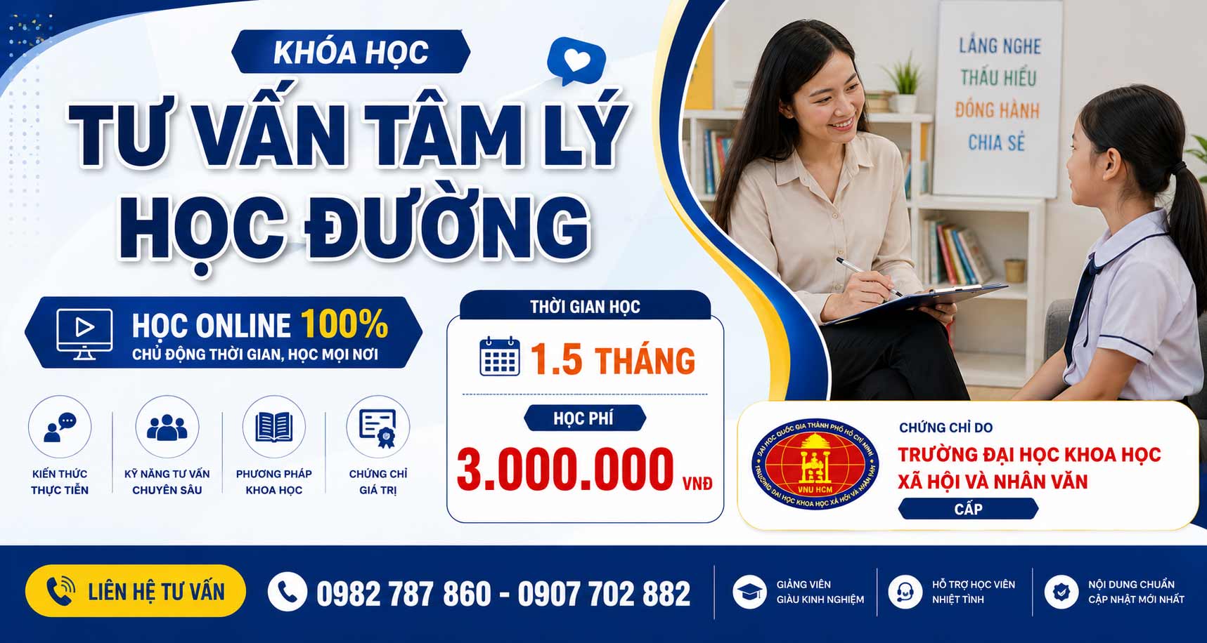 Nghiệp vụ tư vấn tâm lý học đường