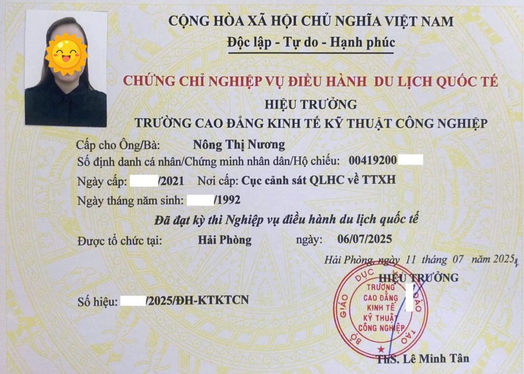 Chứng chỉ điều hành du lịch quốc tế