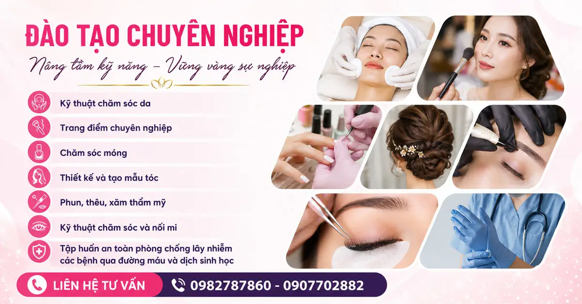 Khoá học cấp chứng chỉ chăm sóc sắc đẹp
