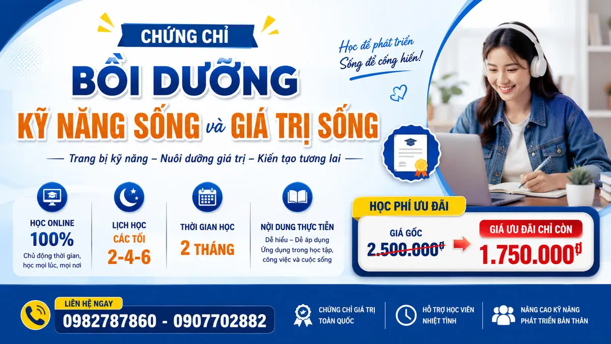 Chứng Chỉ Giảng Dạy Kỹ Năng Sống Cho Trẻ 5 Chứng Chỉ Giảng Dạy Kỹ Năng Sống Cho Trẻ