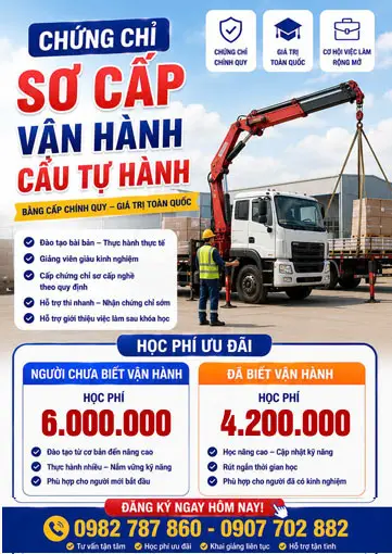 Chứng chỉ lái cẩu tự hành