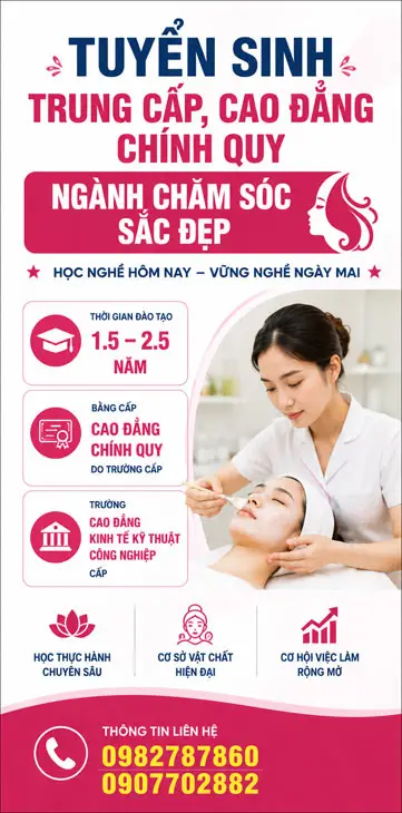 Trung Cấp, Cao Đẳng Chính Quy Ngành Chăm Sóc Sắc Đẹp