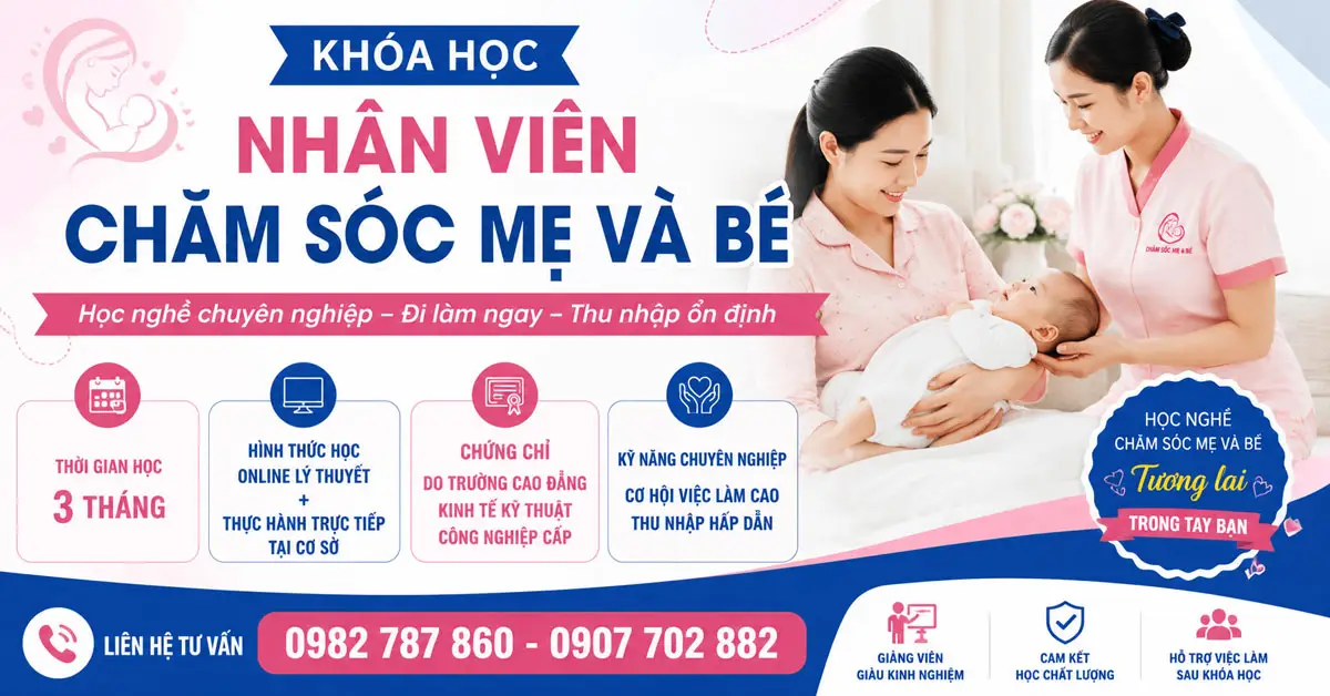 khóa học nhân viên chăm sóc mẹ và bé